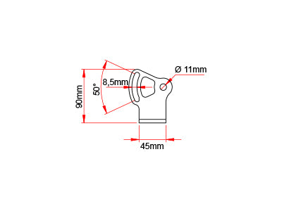 X-vision DOMIBAR 1605-NS3717 U-fäste