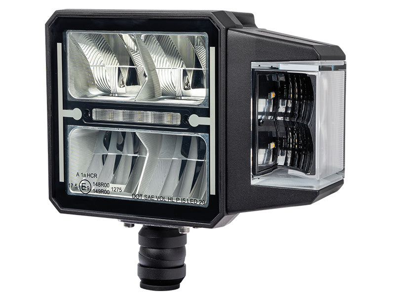 BULLBOY AGRILINE 12/24V 24/48W(1800Lm-3600Lm) LED auxiliary lamp, 12/24V, IP68, R112/R6/R7/R10, 215.00 x 150.00 x 85.00mm, cool white light 5700K
