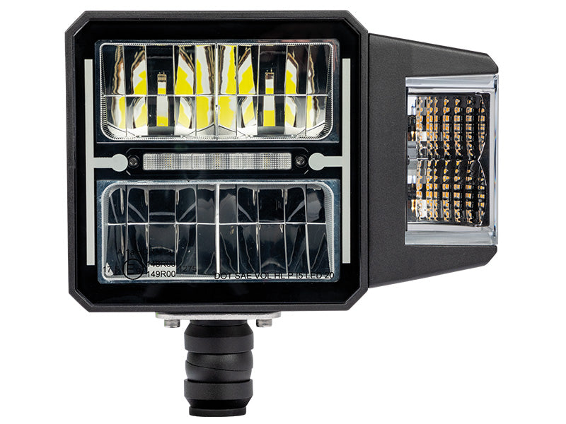 BULLBOY AGRILINE 12/24V 24/48W(1800Lm-3600Lm) LED auxiliary lamp, 12/24V, IP68, R112/R6/R7/R10, 215.00 x 150.00 x 85.00mm, cool white light 5700K