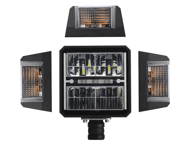 BULLBOY AGRILINE 12/24V 24/48W(1800Lm-3600Lm) LED auxiliary lamp, 12/24V, IP68, R112/R6/R7/R10, 215.00 x 150.00 x 85.00mm, cool white light 5700K