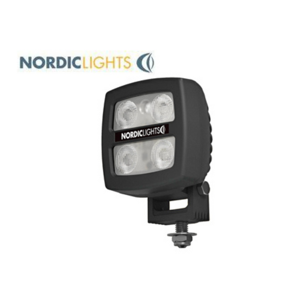 NORDIC 24W LED taskulamp, CISPR25, klass 3, IP68, must, 95/91/69 mm