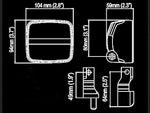 NORDIC 20W(1900Lm) LED lukturis, CISPR25, Class 5, IP68, melns, 104/127 mm