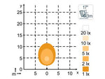 10W (500Lm) LED-arbetslampa, IP68, kallvitt ljus 5700K