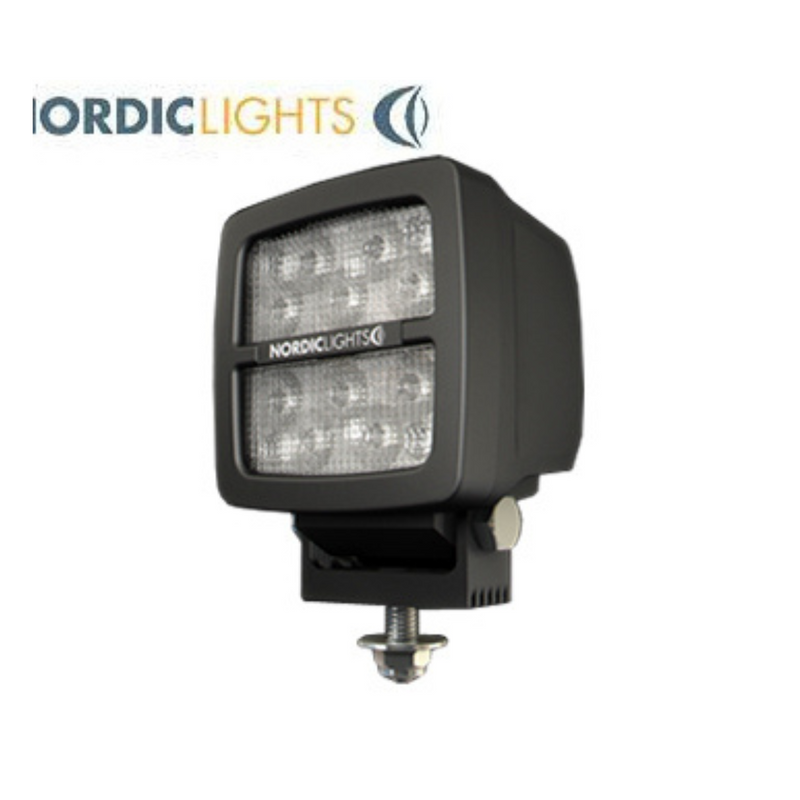 NORDIC 40W LED lukturis, N4409 QD, EMC, IP68, melns