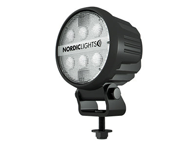 NORDIC 16W(1500Lm) LED lukturis, IP68, IPK6K9K, CISPR 25 Class 5, melns, auksti balta gaisma 5000K