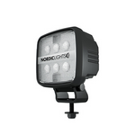NORDIC 16W(1500Lm) LED lamp, IP68, IPK6K9K, CISPR 25 Class 5, black, cold white light 5000K
