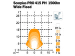 28W(1950Lm) LED work light, IP68, IP6K9K, EMC CISPR25, Class 5, cold white light 5700K