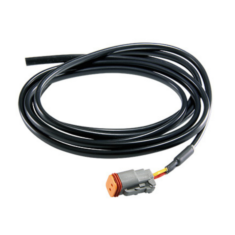 2-pin. Connector with 2m cable, Female, DT series