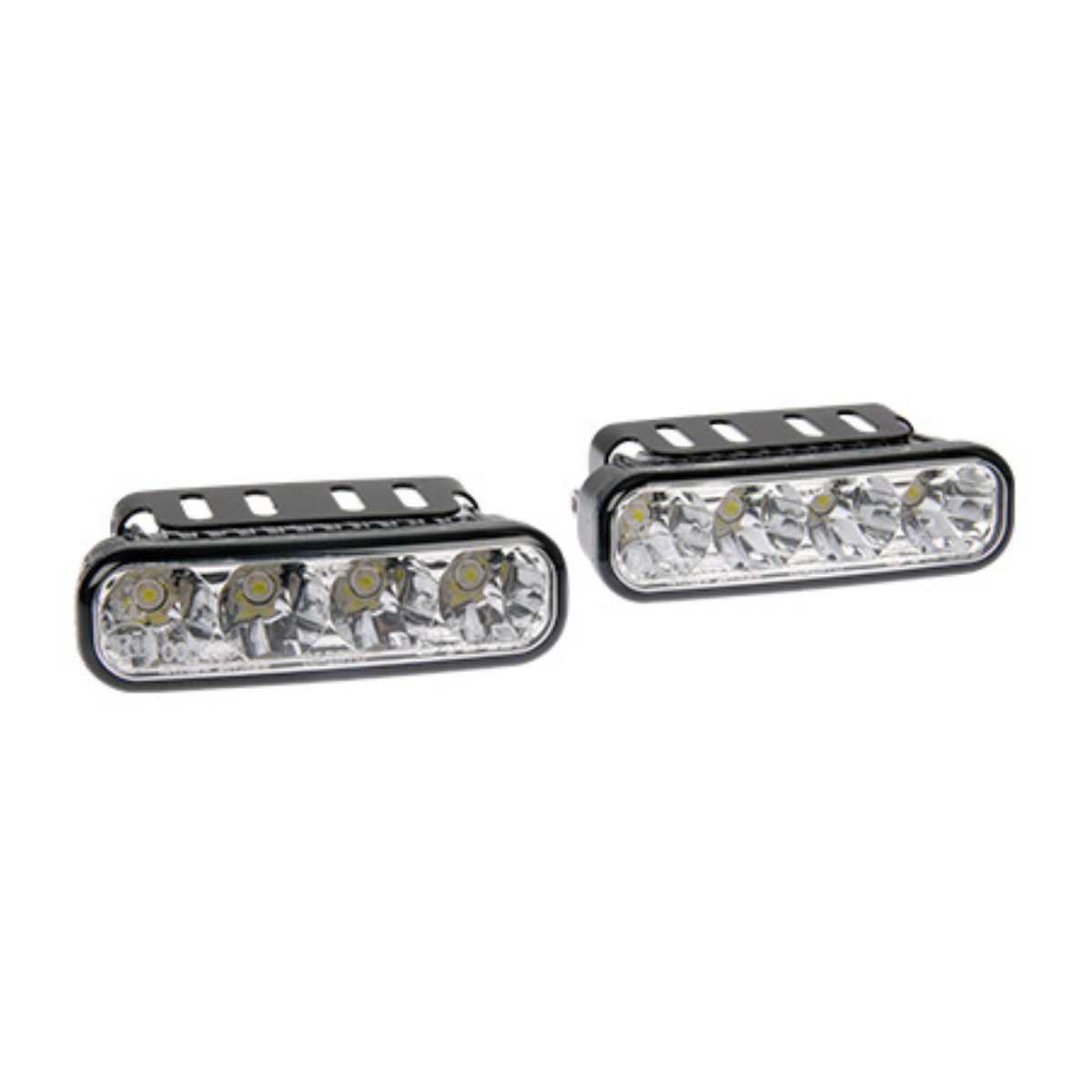 12-24V LED daytime running light, 4x1W LED, 120x36x57mm