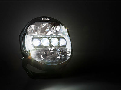 SEEKER QUANTUM LEDZER 10-32V (12000-6500Lm) LED darba lukturis, 2xSLD laser,6.97A @ 13.7V, R112, R7, R10, cable 220cm, 3-nap DT-plug,6000K, 226/229/82mm