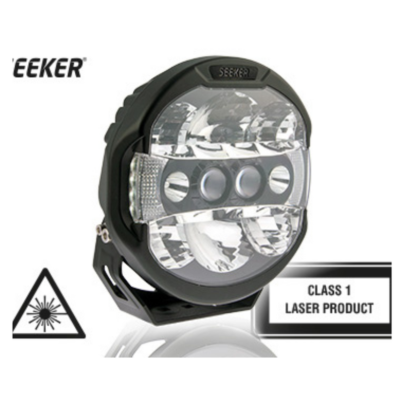 SEEKER QUANTUM LEDZER 10-32V (12000-6500Lm) LED darba lukturis, 2xSLD laser,6.97A @ 13.7V, R112, R7, R10, cable 220cm, 3-nap DT-plug,6000K, 226/229/82mm