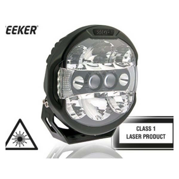 SEEKER 10-32V(12000-6500Lm) LED töövalgusti, 2xSLD laser, 6.97A @ 13.7V, R112, R7, R10, kaabel 220cm, 3-nap DT-pistikut, 6000K, 226/229/82mm.