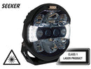 SEEKER QUANTUM LEDZER 10-32V (12000-6500Lm) LED work lamp, 2xSLD laser, 6.97A @ 13.7V, R112, R7, R10, cable 220cm, 3-pin DT-plug, 6000K, 226/229/82mm