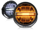 OPTIBEAM SAVAGE 9 LED lamp 9-36V, 7200Lm, ⌀ 229 x 89 mm, IP68, R112, R10, R7, cool white light 5000K