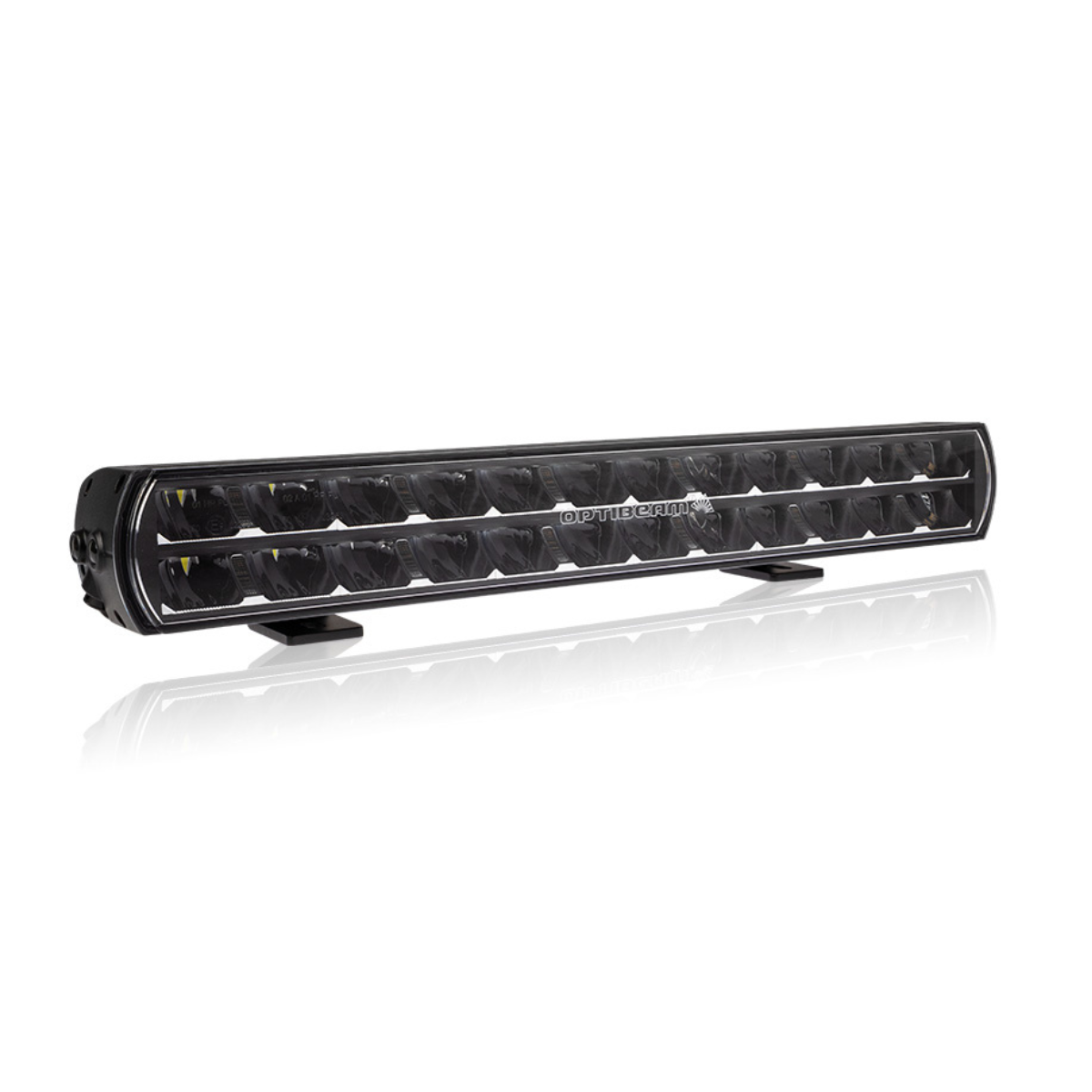 9-36V (25000Lm) OPTIBEAM Super Captain Dual 600 linjär arbetsbelysning, IP68, R112, R10, kallvitt ljus 5000K, 525/68/80 mm