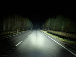 9-36V (25000Lm) OPTIBEAM Super Captain Dual 600 linjär arbetsbelysning, IP68, R112, R10, kallvitt ljus 5000K, 525/68/80 mm