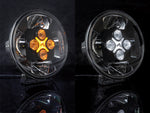 9-36V 11400Lm OPTIBEAM NIN9 8  LED lukturis, IP67,R148/149, R10, 4-pin DT, ø 220,00 x 83,00mm, garantija 3 gadi, auksti balta gaisma 5500K