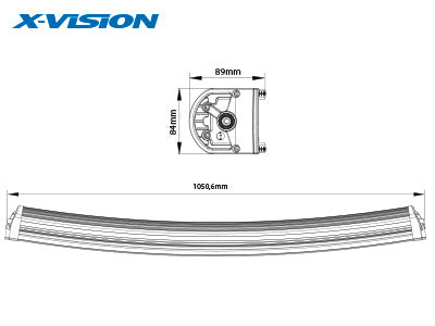 Genesis 1100 240W(14400Lm) 9-30V LED kodumaine lisalamp, P68, R10, CE, neutraalne valge 4500K, 1051/84/89 mm