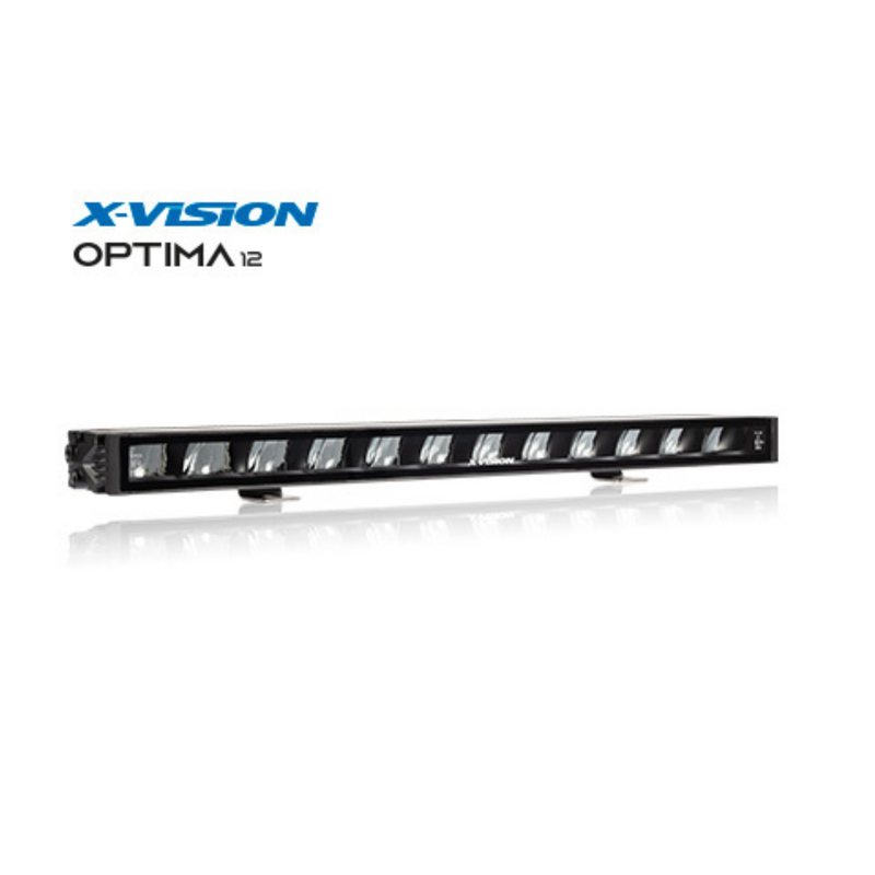9-32V X-VISION OPTIMA 12 LED darba lukturis, 7000Lm, Ref. 50, R112, R10, auksti balta gaisma 5000K, 584/38.5/79.2 mm