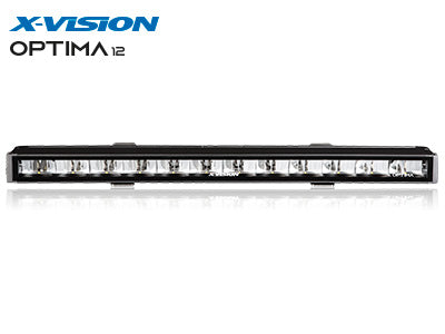 9-32V X-VISION OPTIMA 12 LED arbetslampa, 7000Lm, Ref. 50, R112, R10, kallvitt ljus 5000K, 584/38,5/79,2 mm