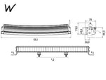 150W(8400Lm) LED CREE auxiliary light, IP67, R112, R10, cold white light 6000K, 532/46/70 mm