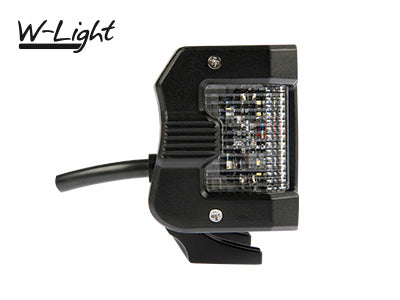 10-30V LED papildlukturis, 7200Lm, IP67/ IP69K, R10, auksti balta gaisma 5700K, 253/63/79 mm