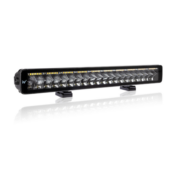 120W(5551Lm) 10-30V LED high beam with yellow warning light, IP67, R65, R7, 561/67/70 mm, cold white light 5700K