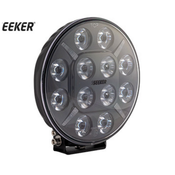 SEEKER 60W (12x5W LED), 4000lm (5400lm) LED darba lukturisX-led, CE, R112/ R7/ R10, IP68, Ø180x68mm