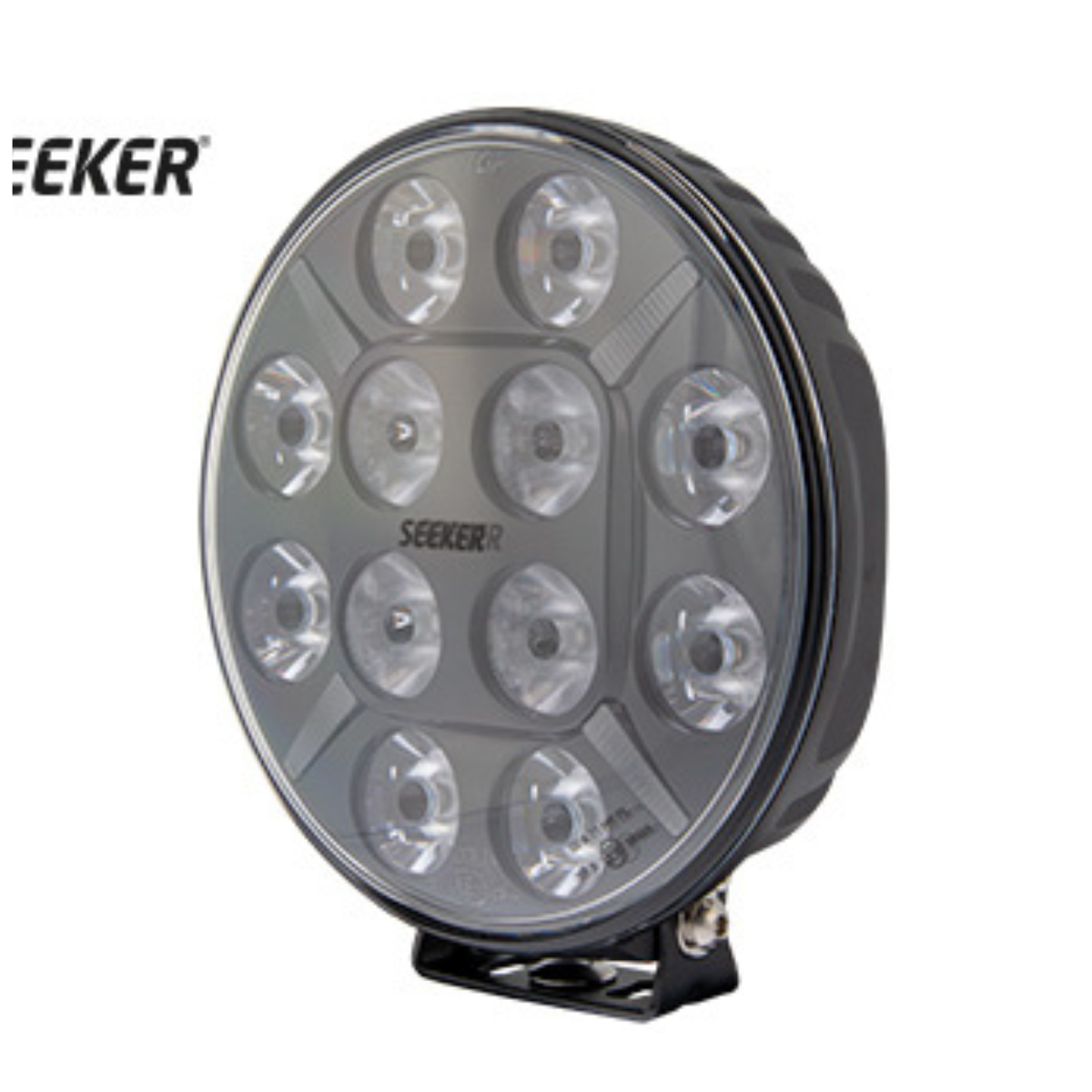 1605-NS9LED 120 Вт (12 000 лм) Светодиодный дополнительный фонарь CREE, CE, R112/R7/R10, IP68, холодно-белый свет 6500 К, ⌀220 × 68 мм