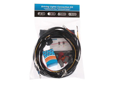 12V divu lukturu pievienošanas komplekts ar Deutsch DT savienojumu, 2x 2.5 m barošanas vadi (1.5mm²), slēdža vads 2 m, 5 spailes