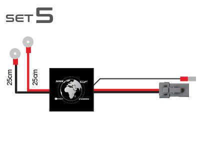 12/24 V, Deutsch DTP savienojums - ātrākais veids papildlukturu pievienošanai, savietojams ar CAN kopni, aizsardzība pret koroziju. 12 V: 300 W, 24V: 600 W