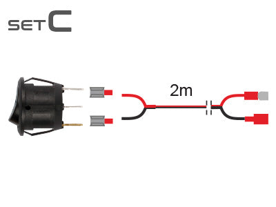 Brytare för DT/DT-kopplingssatser, kabel 2,0 m