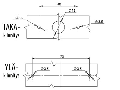 12-24V LED daytime running light (right, left), 30 LED, ECE, EC, 10R, IP66/68, 146.5x32.8x50mm