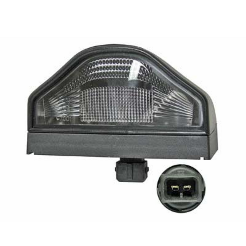 Auto numuru gaismeklis, melns, BA15s, 101x53x58mm