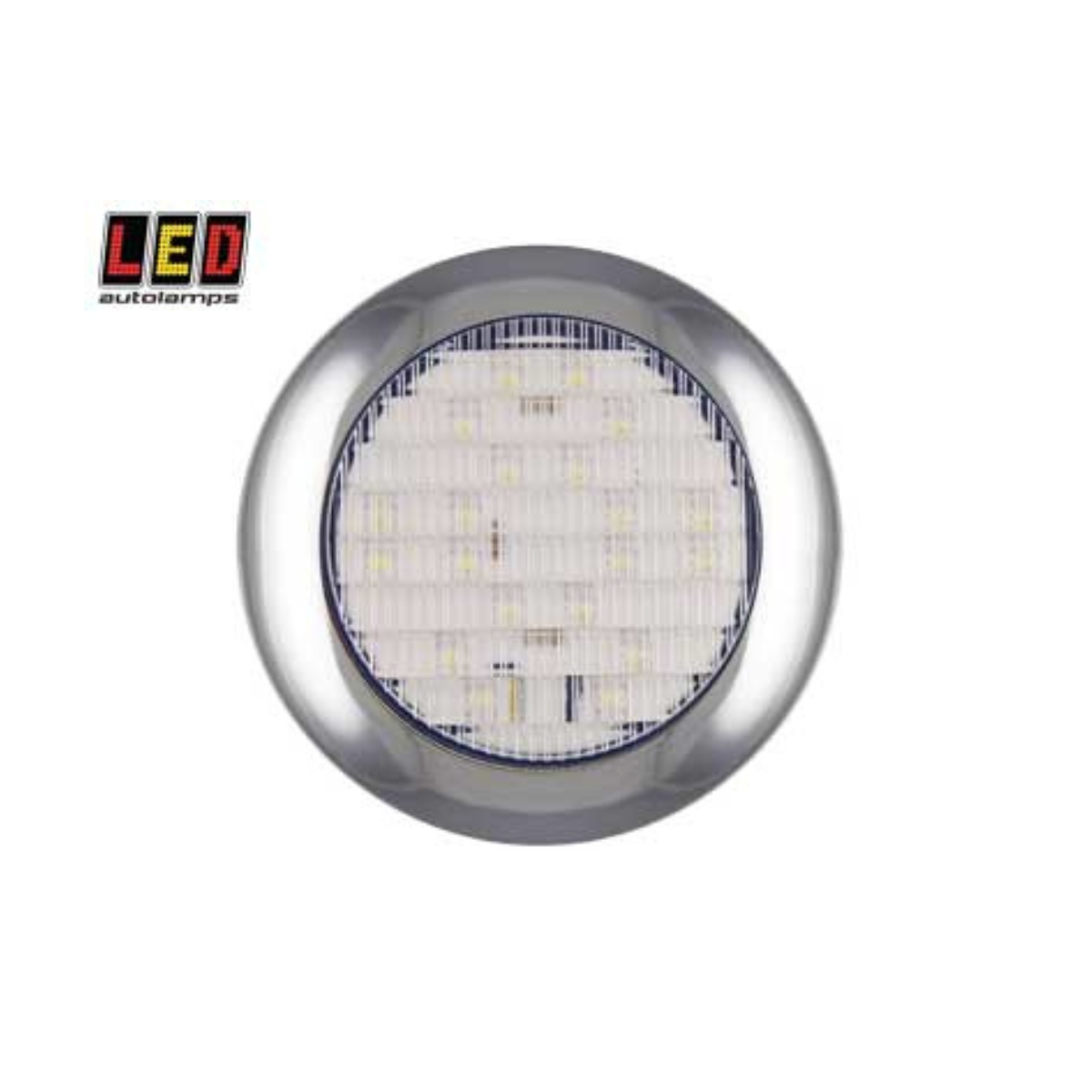 LED 12-24V AUTOLAMPS reversing lamp, ECE, EMC, IP67, Ø 145/23 mm