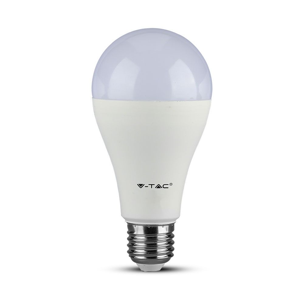 E27 17W(1521Lm) LED Spuldze, A65, V-TAC SAMSUNG PRO, garantija 5 gadi, silti balta gaisma 3000K