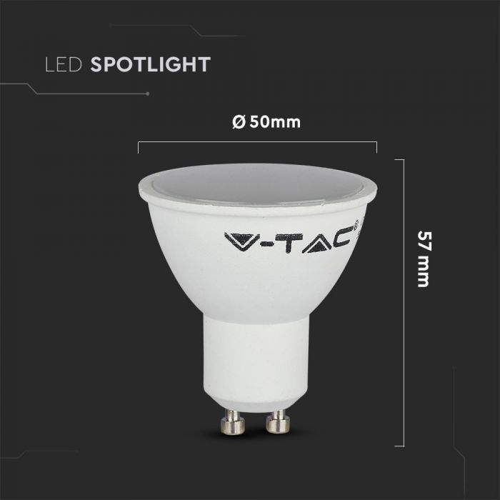 GU10 5W(400Lm) LED Bulb, V-TAC, warm white light 3000K