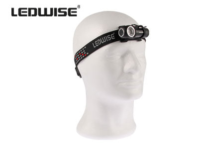 LEDWISE SP ECOKIT 6W XPG3 LED profesionāli lukturi 2 gab, 600Lm, komplektā: metāla stiprinājums, USB magnētiskās uzlādes kabeļi un galvas saite
