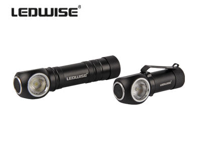 LEDWISE SP ECOKIT 6W XPG3 LED profesionāli lukturi 2 gab, 600Lm, komplektā: metāla stiprinājums, USB magnētiskās uzlādes kabeļi un galvas saite