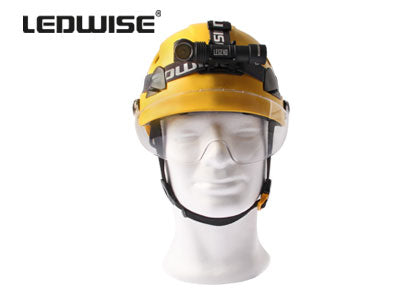 LEDWISE CREE XHP 50 LED professionell ficklampa, ingår: USB magnetisk laddningskabel, metallbältesklämma, pannband, 2 st, O-ring, användarmanual