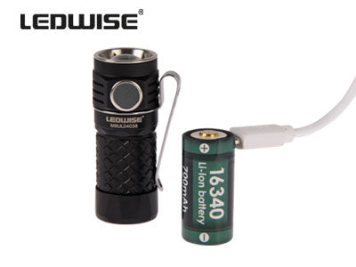 LEDWISE ROGUE LED professionaalne taskulamp, tööaeg kuni 70 min.