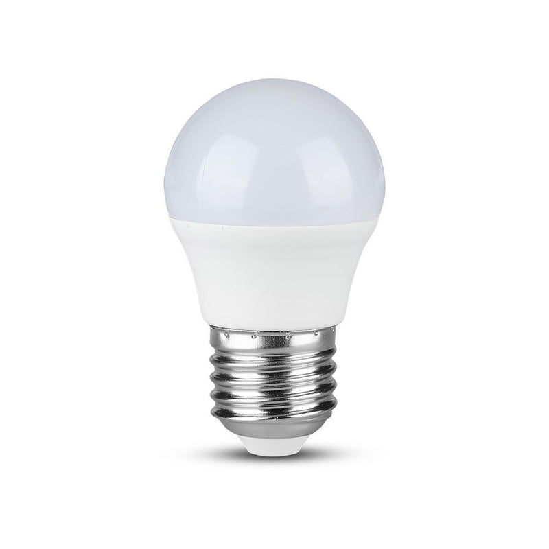 E27 5.5W(470Lm) LED Spuldze, G45, V-TAC SAMSUNG PRO, garantija 5 gadi, auksti balta gaisma 6400K