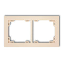 Universal 2-seater plastic frame DECO, beige