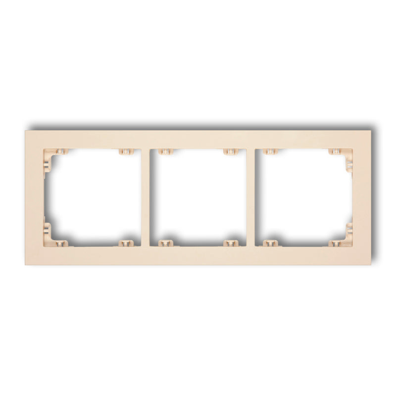 Universāls 3-vietīgs plastmasas rāmis DECO, bēšs
