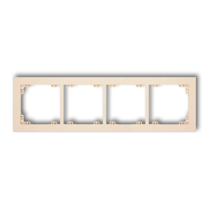 Universāls 4-vietīgs plastmasas rāmis DECO, bēšs