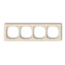 Universāls 4-vietīgs plastmasas rāmis DECO Soft, bēšs