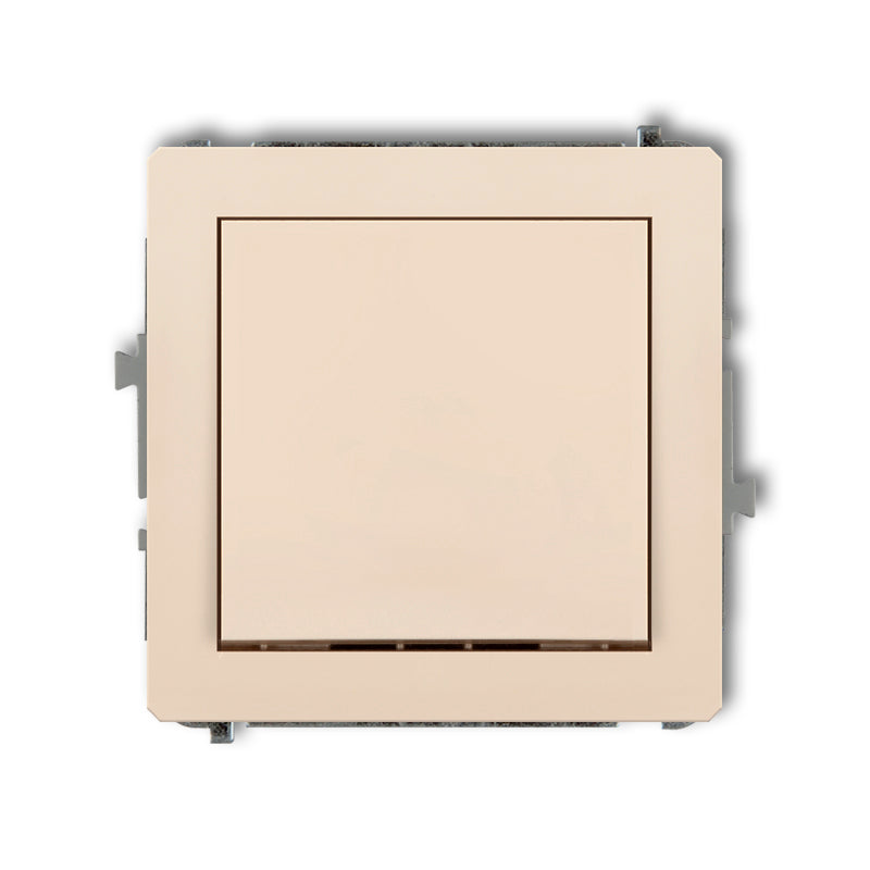 Enpolig brytarmekanism DECO, z/a, IP20/IP44, beige