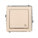 Korsbrytarmekanism DECO, z/a, IP20/IP44, beige