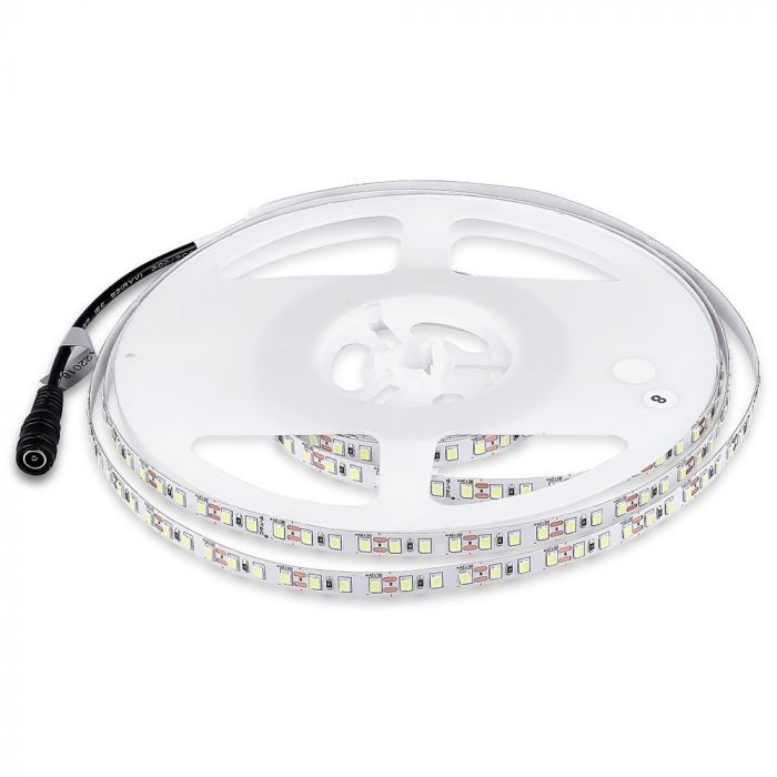 Цена на 1m_7.2W(600Lm) светодиодная лента, 120 диодов SMD3528, водонепроницаемый IP20, V-TAC, холодный белый свет 6400K