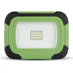 10W(700Lm) LED Spotlight, 3.7V Li-Ion 3600mAh, built-in battery 3600mAh, rechargeable, USB, V-TAC SAMSUNG, IP44, black/green body, neutral white light 4000K